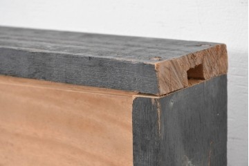 ヴィンテージ建具　昭和中期から昭和後期　井波彫刻　清雲作　松竹梅図の細やかな彫刻を楽しめる欄間2枚セット　(R-089255)