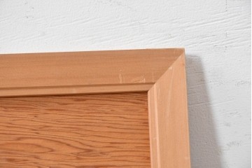 ヴィンテージ建具　昭和後期　屋久杉?　力強い松としなやかな竹を表した彫刻欄間1枚　(R-089258)