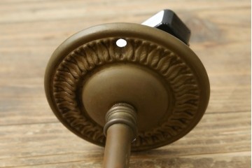 イギリスアンティーク　1940年頃　希少!!　マーキュリーガラス(中空二重構造)　槌目模様が光を美しく映すペンダントライト　(R-089264)