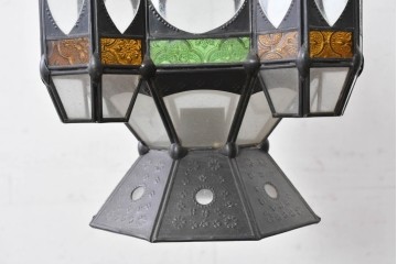 ヴィンテージ　モロッコ　エキゾチックな雰囲気のキャンドルランタン　※ディスプレイ用　(R-089272)