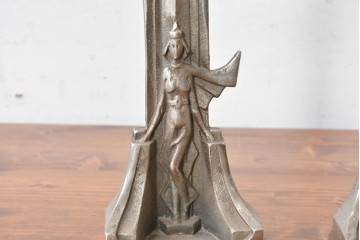 《スタンドライト加工費込み》　イギリスヴィンテージ　美術工芸品のようなテーブルライト2台セット　(R-089288)
