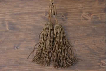 《引っ掛けシーリング式ペンダントライト加工費込み》　和製アンティーク　ふっくらと丸みのあるぼんぼり型フォルムが可愛らしいランプシェード　(R-089290)
