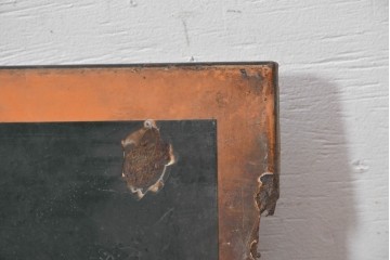 イギリスアンティーク　1930年から1950年頃　CHARRINGTON　グリーンとオレンジのカラーリングがお洒落な看板　(R-089298)