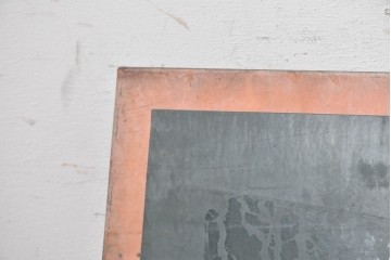 イギリスアンティーク　1930年から1950年頃　CHARRINGTON　グリーンとオレンジのカラーリングがお洒落な看板　(R-089299)