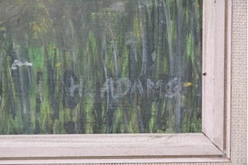 イギリスヴィンテージ　1960年から1970年頃　H. ADAMS作　のどかな風景が描かれた絵画　(R-089300)