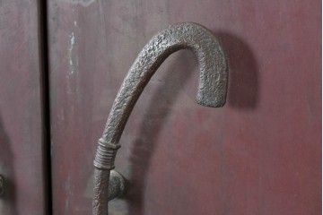 ヴィンテージ建具　銅板　大振りで存在感のある両開き門扉2枚(1対)セット　(R-089303)
