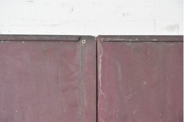 ヴィンテージ建具　銅板　大振りで存在感のある両開き門扉2枚(1対)セット　(R-089303)