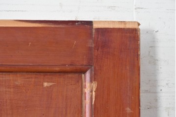 アンティーク建具　明治から大正期　新潟産　檜(ヒノキ)材　重厚な飾り金具を備えた蔵戸1枚　(R-089304)