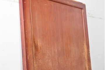アンティーク建具　明治から大正期　新潟産　檜(ヒノキ)材　重厚な飾り金具を備えた蔵戸1枚　(R-089304)