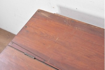アンティーク雑貨　使い込まれた無垢の木肌が味わい深い卓上ピアノ　(R-089310)