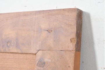中古　チーク無垢材　リバーシブルで楽しめる!　片面に名栗(なぐり)加工が施された天板　(R-089314)