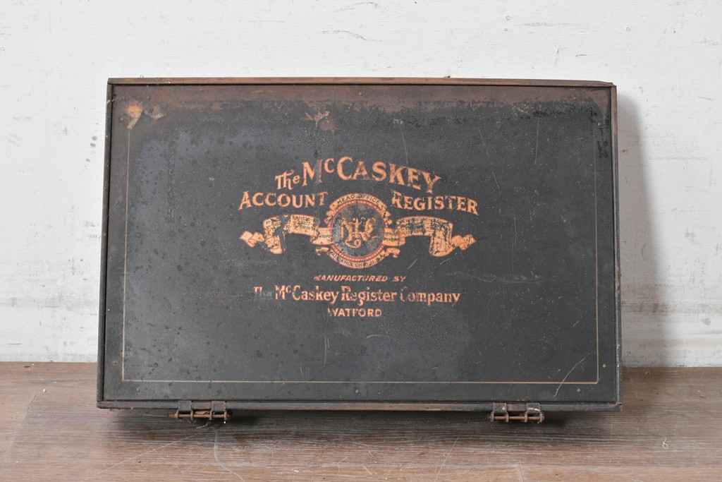 イギリスアンティーク　1910年から1920年頃　McCaskey Register Company(マカスキー・レジスター・カンパニー)　インダストリアルデザインのファイルケース　(R-089325)