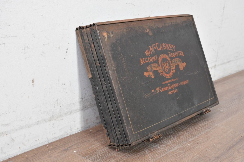 イギリスアンティーク　1910年から1920年頃　McCaskey Register Company(マカスキー・レジスター・カンパニー)　インダストリアルデザインのファイルケース　(R-089325)