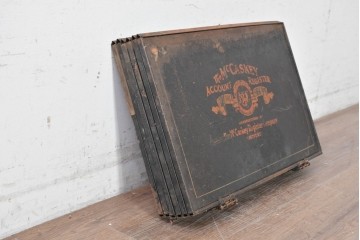 イギリスアンティーク　1910年から1920年頃　McCaskey Register Company(マカスキー・レジスター・カンパニー)　インダストリアルデザインのファイルケース　(R-089325)