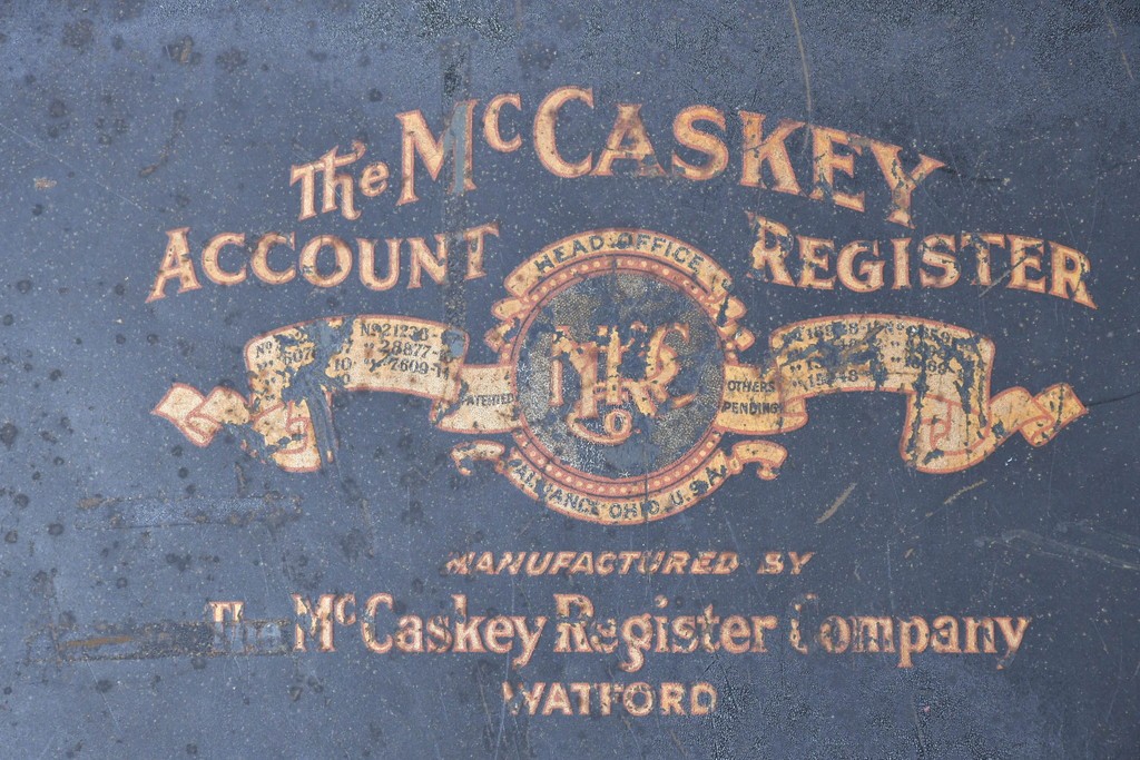 イギリスアンティーク　1910年から1920年頃　McCaskey Register Company(マカスキー・レジスター・カンパニー)　インダストリアルデザインのファイルケース　(R-089325)