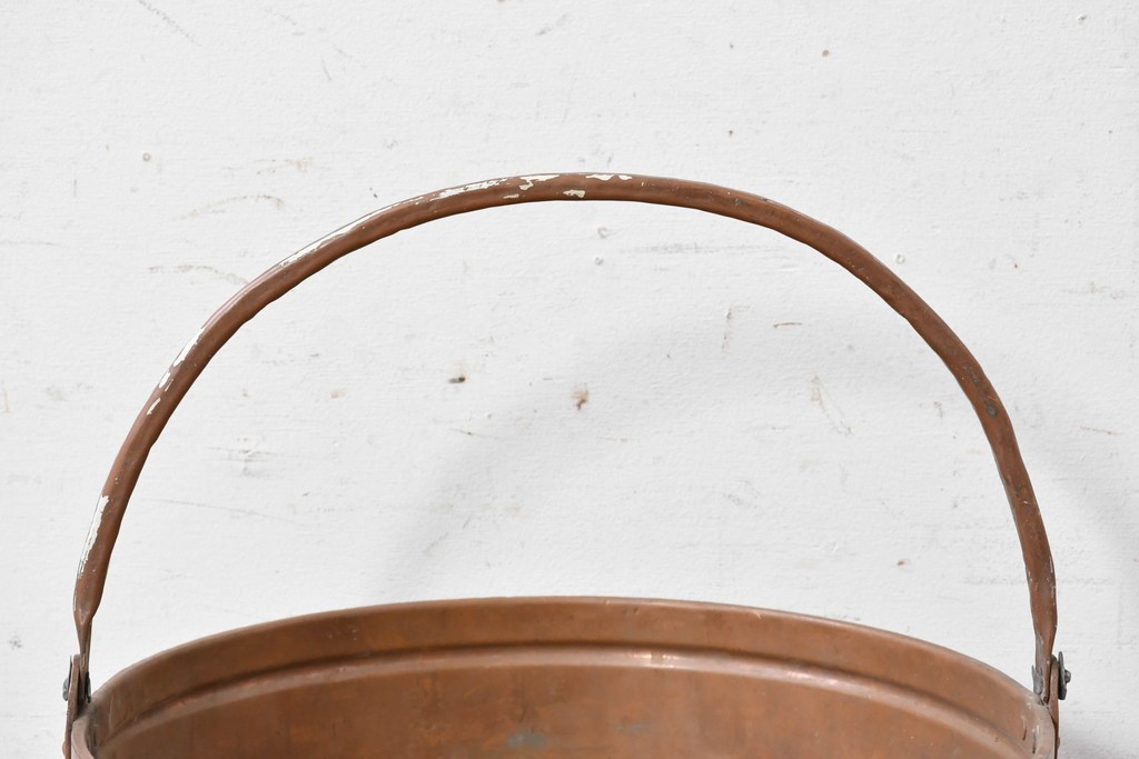 ヴィンテージ　モロッコ　異国情緒あふれる持ち手付きプランター　(R-089326)
