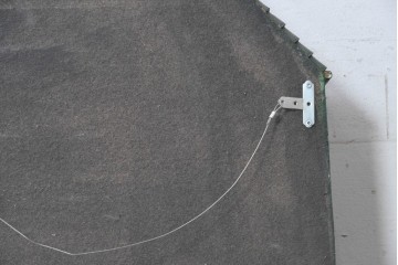 ヴィンテージ　1980年頃　モロッコ　エキゾチックな建物風扉付きウォールミラー　(R-089345)