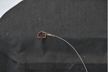 ヴィンテージ　1980年から1990年頃　モロッコ　鋲を多用した装飾のエキゾチックなウォールミラー　(R-089350)