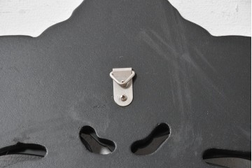 中古　美品　リアンデザイン　面取り鏡　曲線を活かした優雅なシルエットが印象深いウォールミラー　(R-089357)