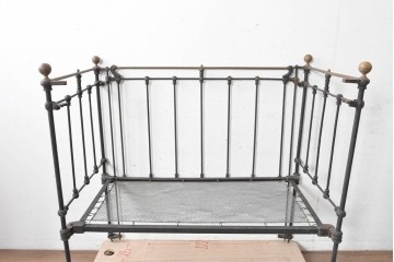フランスアンティーク　組み立て式ベビーベッド　※ディスプレイ用　(R-089361)