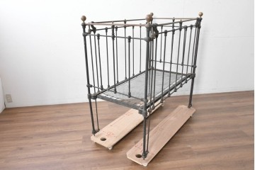 フランスアンティーク　組み立て式ベビーベッド　※ディスプレイ用　(R-089361)