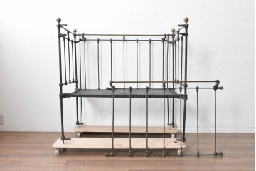 フランスアンティーク　組み立て式ベビーベッド　※ディスプレイ用　(R-089361)