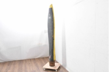 ヴィンテージ　希少!　詳細不明　RA 10062/RA　航空機のプロペラと思われる無骨な雰囲気のブレード　※ディスプレイ用　(R-089363)