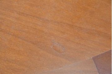 デンマークヴィンテージ　希少!!　skovby(スコービー)　チェリー材　丸みのある天板が上品なエクステンションテーブル　(R-089366)