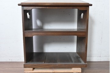 和製アンティーク　栓材　書見台を兼ねた小さなオープンラック　(R-089368)