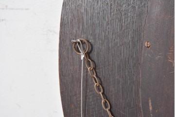 オランダアンティーク　1920年頃　オーク材　アカンサス模様の彫刻フレームが美しいウォールミラー　(R-089376)