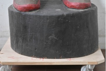  新古品　バリ島　特注製作品　高さ約2mのシガーストアインディアンの大型オブジェ　(R-089384)