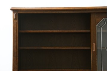 中古　美品　三越家具 COUNTRY HOUSE(カントリーハウス) Brugge(ブルージュ)　ステンドグラス扉が上品なサイドボード　(R-089387)