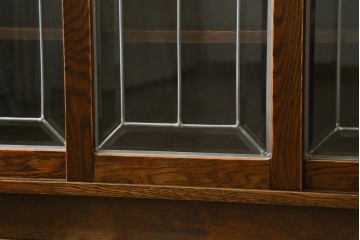 中古　美品　三越家具 COUNTRY HOUSE(カントリーハウス) Brugge(ブルージュ)　ステンドグラス扉が上品なサイドボード　(R-089387)