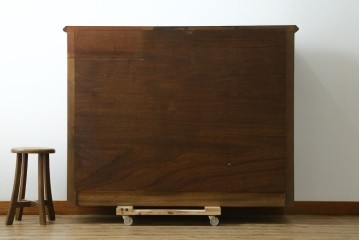 中古　美品　三越家具 COUNTRY HOUSE(カントリーハウス) Brugge(ブルージュ)　ステンドグラス扉が上品なサイドボード　(R-089387)