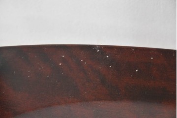 中古　北海道民芸家具　波打つデザインの背もたれが印象的なダイニングチェア　(R-089397)