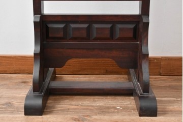 中古　民芸家具　落ち着いた色合いと端正な佇まいが上品な姿見　(R-089398)