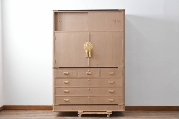 中古　大阪泉州桐箪笥　胴丸　上品な佇まいが魅力の着物箪笥　定価約120万円　(R-089399)