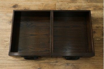 中古　美品　水屋箪笥　格子戸の意匠が趣深いサイドボード　(R-089400)