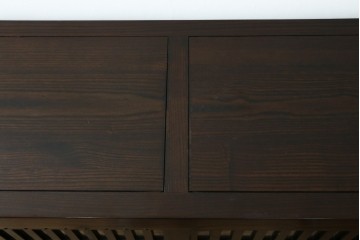 中古　美品　水屋箪笥　格子戸の意匠が趣深いサイドボード　(R-089400)