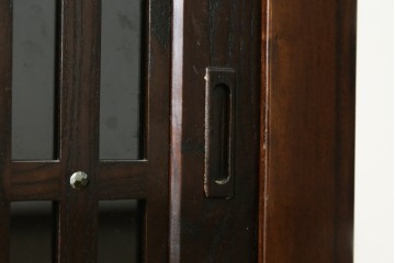 中古　美品　水屋箪笥　格子戸の意匠が趣深いサイドボード　(R-089400)