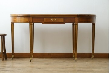 中古　美品　イタリア高級家具　メデア(Medea)　2way拡張式コンソールテーブル　定価約120万円以上　(R-089401)