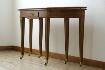 中古　美品　イタリア高級家具　メデア(Medea)　2way拡張式コンソールテーブル　定価約120万円以上　(R-089401)