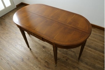 中古　美品　イタリア高級家具　メデア(Medea)　2way拡張式コンソールテーブル　定価約120万円以上　(R-089401)