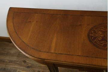 中古　美品　イタリア高級家具　メデア(Medea)　2way拡張式コンソールテーブル　定価約120万円以上　(R-089401)