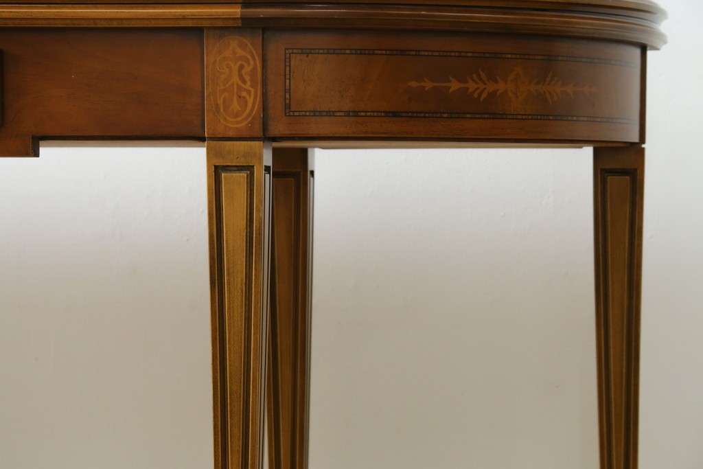 中古　美品　イタリア高級家具　メデア(Medea)　2way拡張式コンソールテーブル　定価約120万円以上　(R-089401)