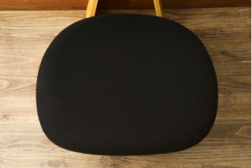 中古　美品　天童木工(Tendo)　S-5016NA　オーク材　丸みを帯びたフォルムの低座イス　(R-089420)