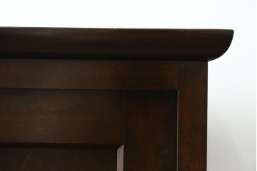 中古　美品　松本民芸家具　深みのある色合いと横桟扉が趣深い下駄箱　(R-089430)