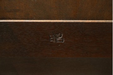 中古　美品　松本民芸家具　深みのある色合いと横桟扉が趣深い下駄箱　(R-089430)