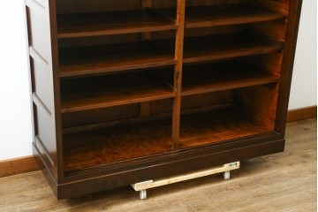 中古　美品　松本民芸家具　横桟扉が和モダンな雰囲気を醸し出す下駄箱　(R-089431)