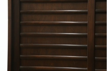 中古　美品　松本民芸家具　横桟扉が和モダンな雰囲気を醸し出す下駄箱　(R-089431)